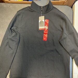 Ted Baker Black 1/4 Zip-Up Sweater